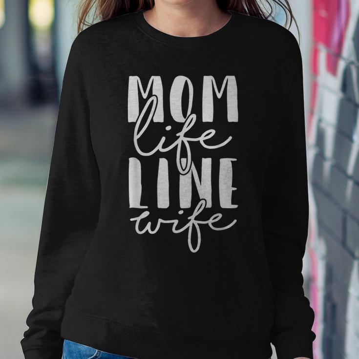 Mom Life Line Wife Lineman Women Sweatshirt Unique Gifts