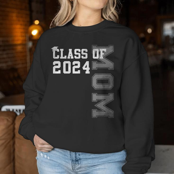 Mom Mother Senior 2024 Proud Mom Of A Class Of 2024 Graduate Women Sweatshirt Unique Gifts