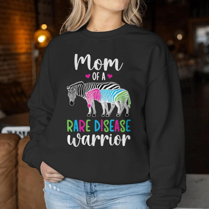 Mom Of A Rare Disease Warrior Mom Rare Disease Awareness Women Sweatshirt Unique Gifts