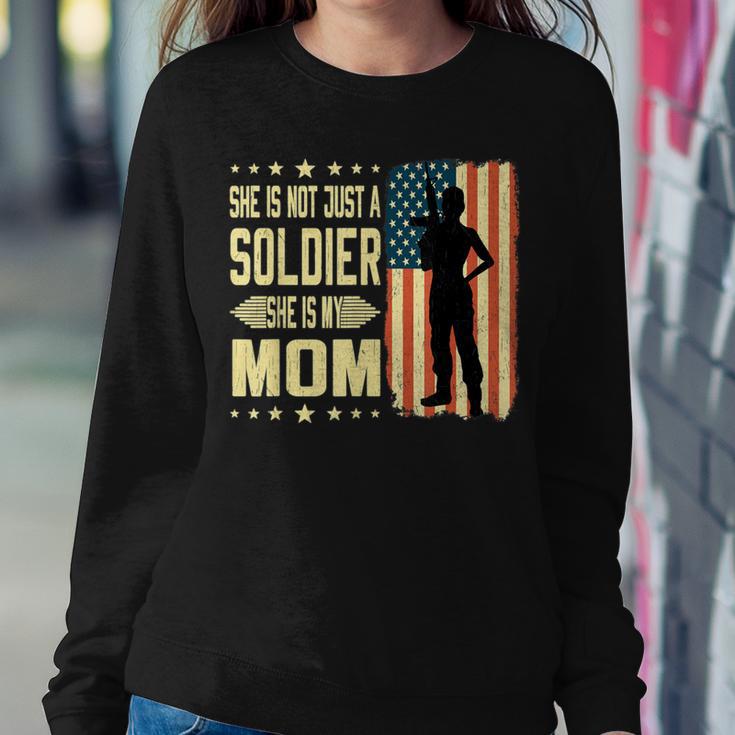 My Mom Is A Soldier Hero Proud Army Daughter Son Military Women Sweatshirt Unique Gifts