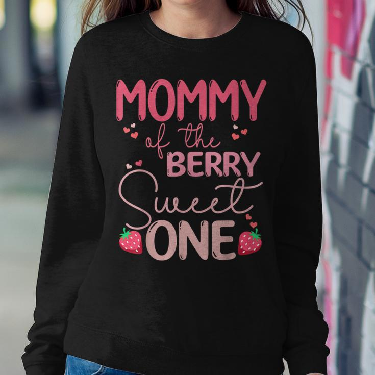 Mommy Of The Berry Sweet One Strawberry First Birthday Women Sweatshirt Unique Gifts