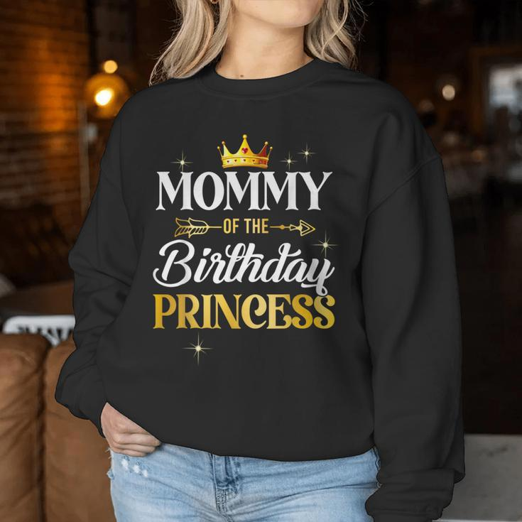 Mommy Of The Birthday Princess Girl Party Matching Family Women Sweatshirt Personalized Gifts