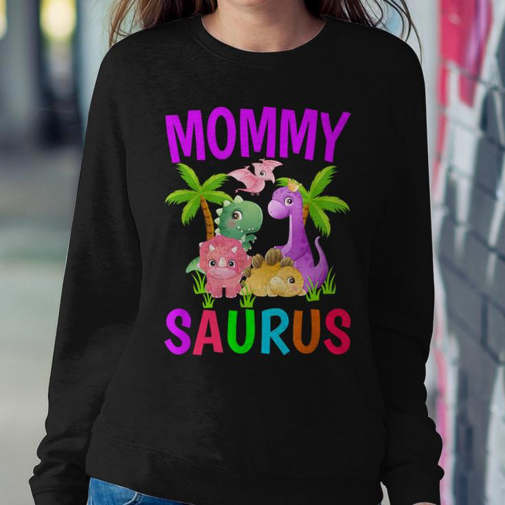 Mommy Saurus Birthday Boy Mom Dinosaur First Birthday Women Sweatshirt Unique Gifts
