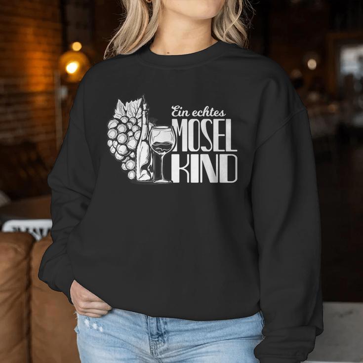 Mosel Wine Slogan Moselaner Sweatshirt Frauen Lustige Geschenke