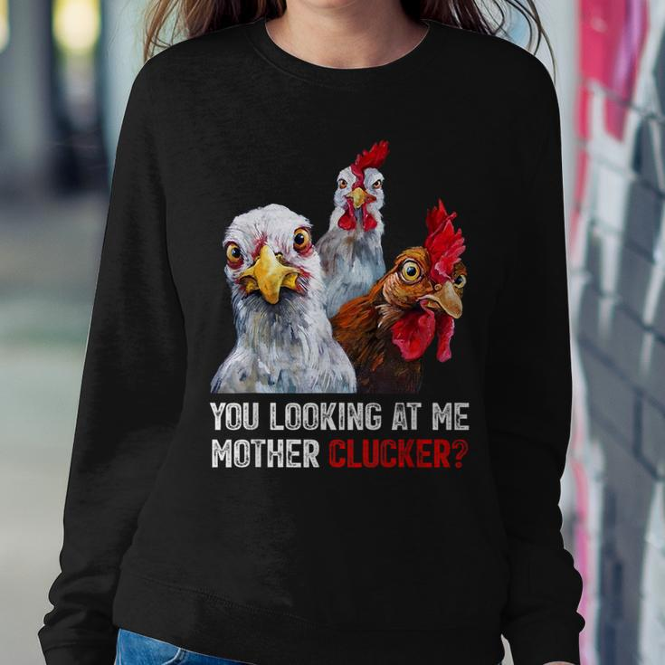 Mother Clucker Hen Humor Chicken For Chicken Lovers Women Sweatshirt Unique Gifts