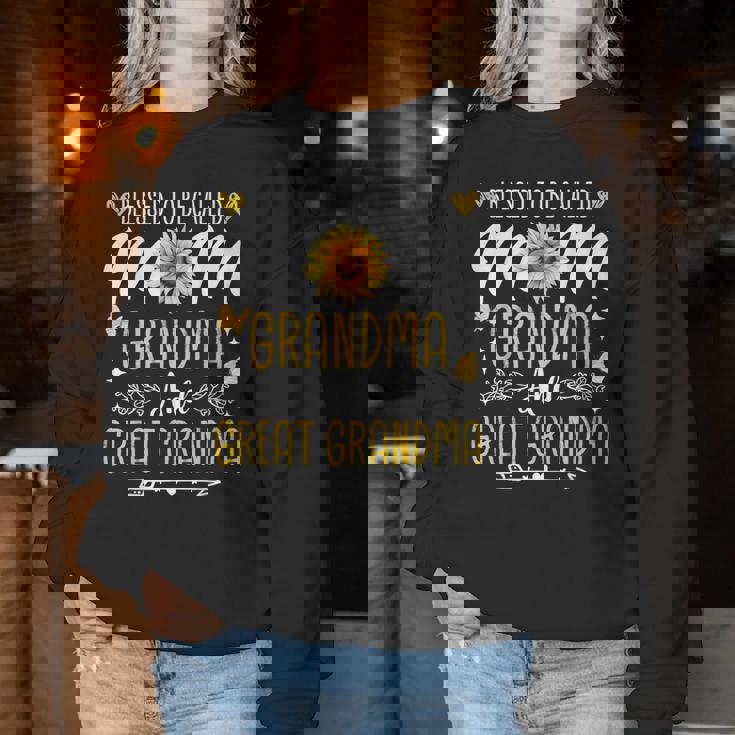 Mother's Day Blessed To Be Called Mom Grandma Great Grandma Women Sweatshirt Unique Gifts