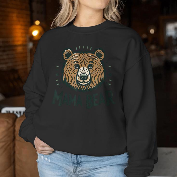 Muttertag Mama Bär Retrointage Frau Herren Sweatshirt Frauen Lustige Geschenke