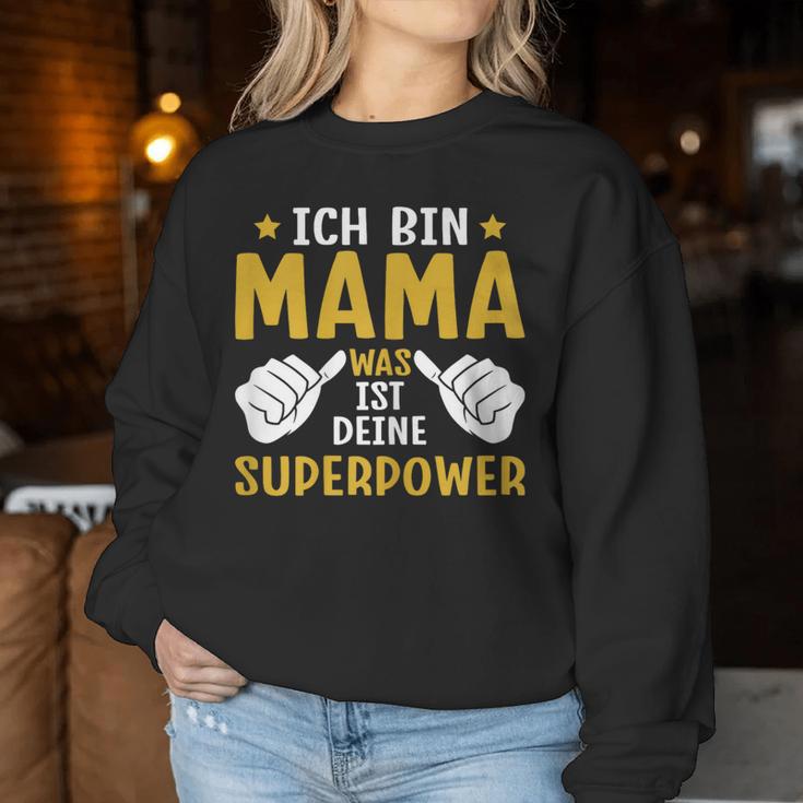 Muttertag Mama Was Ist Deine Superpower Sweatshirt Frauen Lustige Geschenke