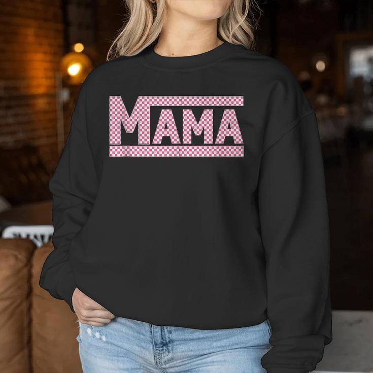 Muttertags- Mit Aufschrift Mama Best Mom Ever Kariert Sweatshirt Frauen Lustige Geschenke