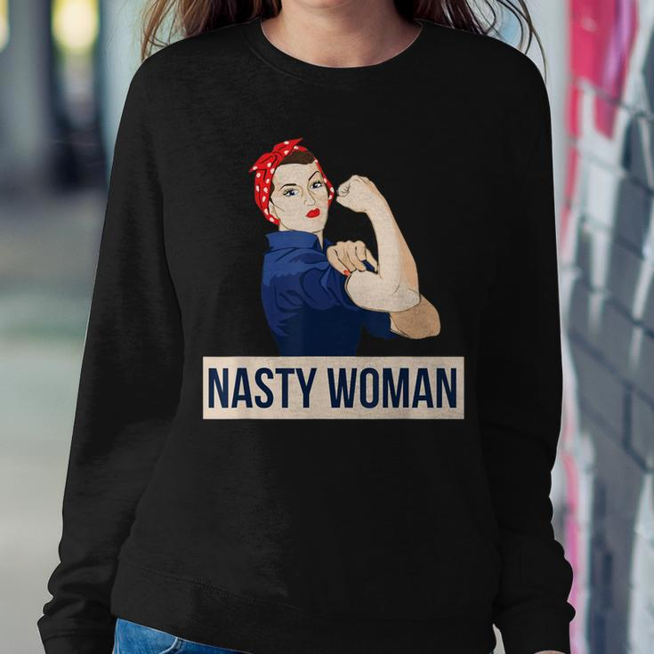 Nasty Woman Rosie Riveter Retro Feminist Women Sweatshirt Unique Gifts