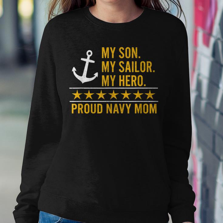 Navy Mom My Son My Sailor My Hero Women Sweatshirt Unique Gifts