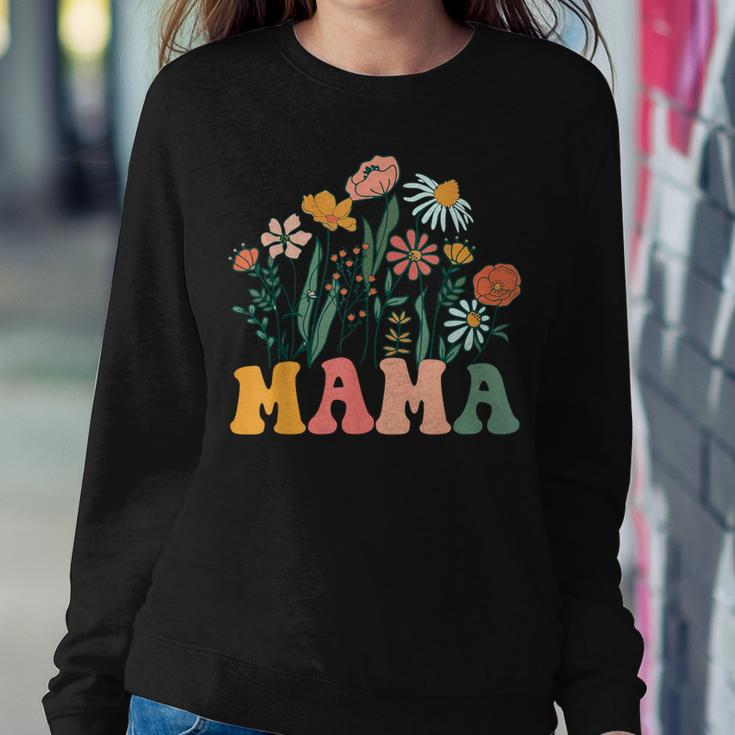 New Mama Wildflower First Birthday & Baby Shower Women Sweatshirt Unique Gifts