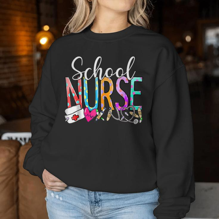 Nurse's Day School Nurse Appreciation Nurse Week 2024 Women Women Sweatshirt Funny Gifts