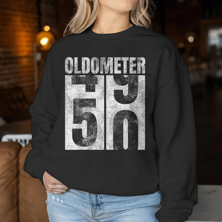 Oldometer 49-50 Yrs Old Man Woman Bday Graphic 50Th Birthday Women Sweatshirt Unique Gifts