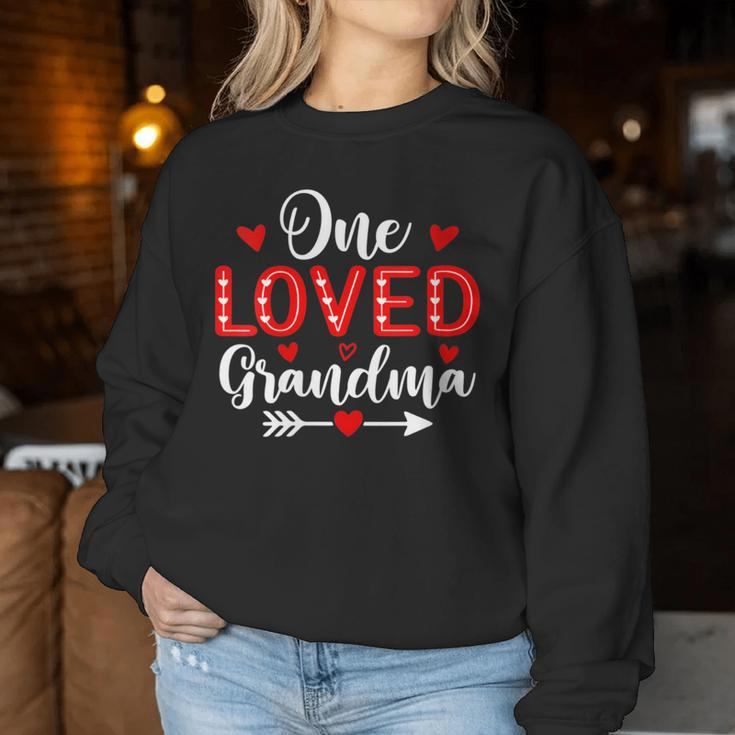One Loved Grandma Grandma Valentine's Day Women Sweatshirt Unique Gifts