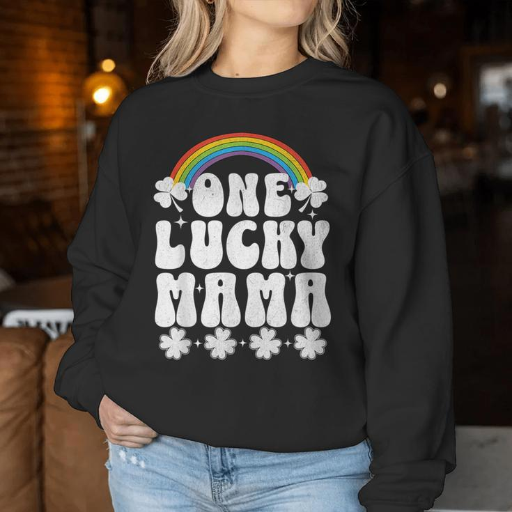 One Lucky Mama St Patrick's Day Lucky Mom Mother Women Sweatshirt Unique Gifts