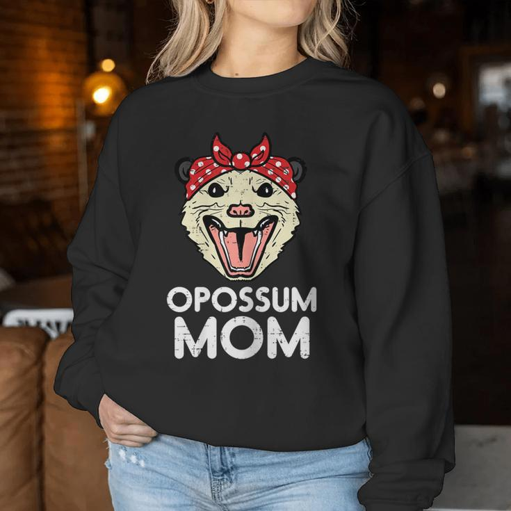 Opossum Mom Bandana Possum Family Mama Mommy Women Women Sweatshirt Funny Gifts