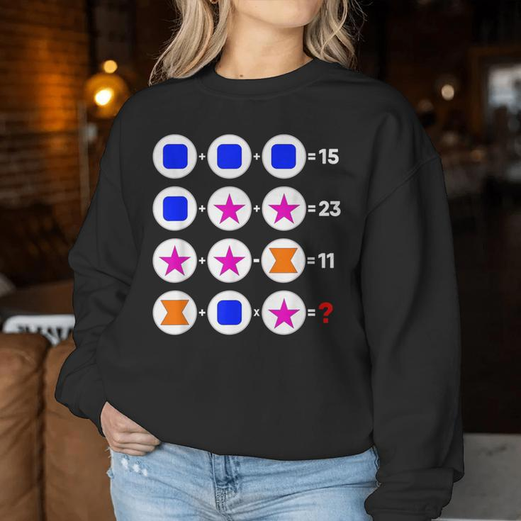 Order Of Operations Math Quiz Game Teacher Thanksgiving Women Sweatshirt Unique Gifts
