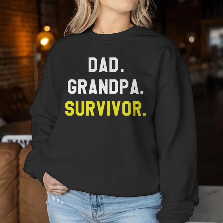 Papa Großvater Krebsüberlebender Chemotherapie Unterstützer Sweatshirt Frauen Lustige Geschenke