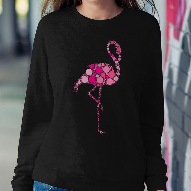 Pink Polka Dot Flamingo International Dot Day Women Sweatshirt Unique Gifts