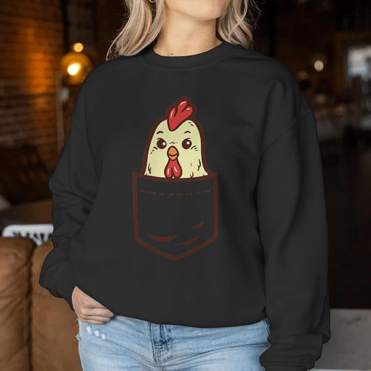 Pocket Chicken Whisperer Cute Poultry Farm Animal Farmer Women Sweatshirt Unique Gifts