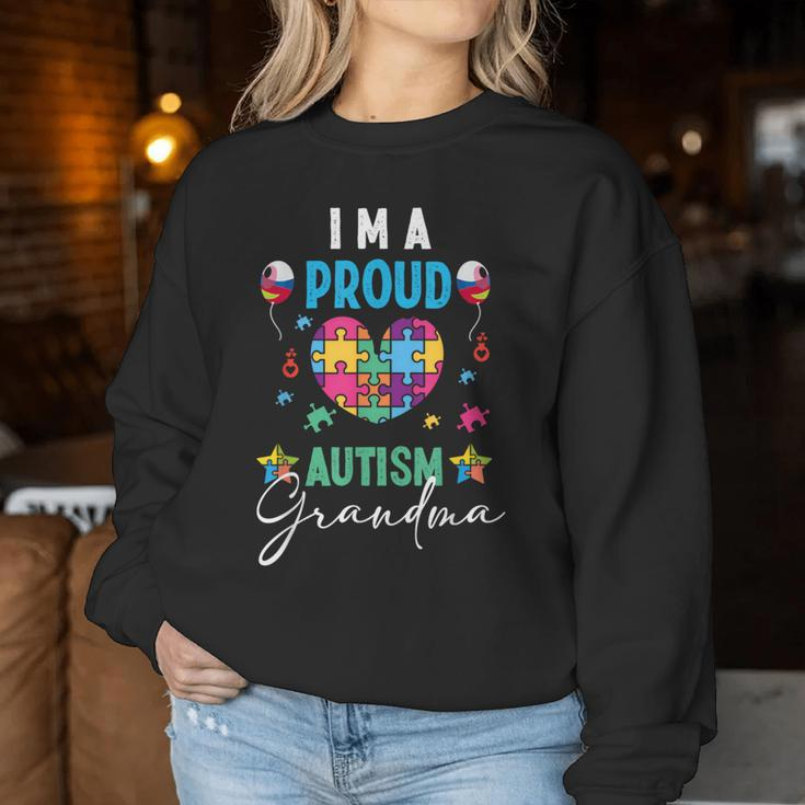 I Am A Proud Autism Grandma Girls Autism Awareness Women Sweatshirt Unique Gifts