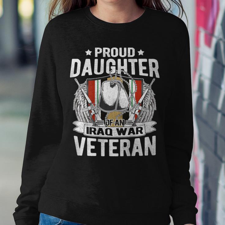 Proud Daughter Of Iraq Veteran Dog Tags Military Child Women Sweatshirt Unique Gifts