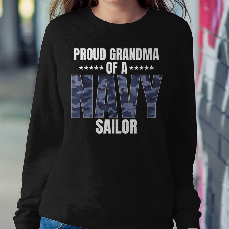 Proud Grandma Of A Navy Sailor Veteran Day Women Sweatshirt Unique Gifts