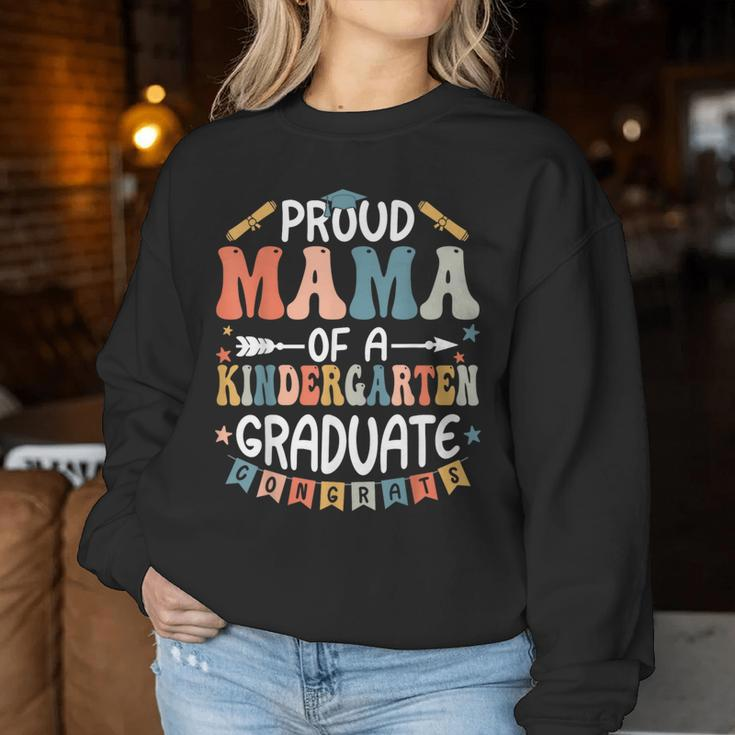 Proud Mama Of A Kindergarten Graduate Class Of 2024 Women Sweatshirt Funny Gifts
