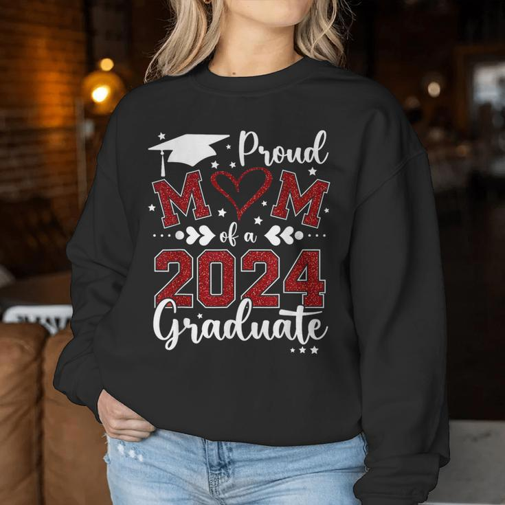 Proud Mom Of A Class Of 2024 Graduate 2024 Senior Mom 2024 Women Sweatshirt Unique Gifts