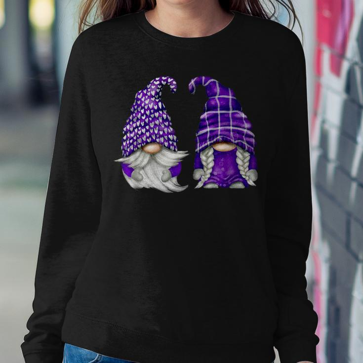 Purple Gnome Spring Aesthetic For And Summer Lavender Women Sweatshirt Unique Gifts