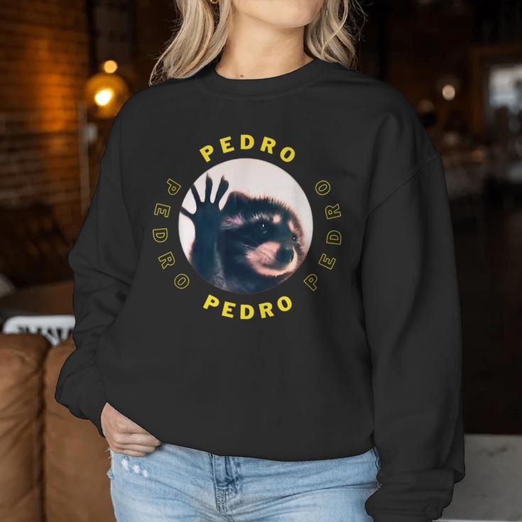 Raccoon Meme Pedro Waschbär Meme Lustig Männer Frauen Kinder Sweatshirt Frauen Lustige Geschenke