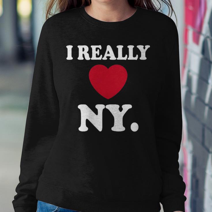 I Really Heart Love Ny Love New York Love Ny Women Sweatshirt Unique Gifts