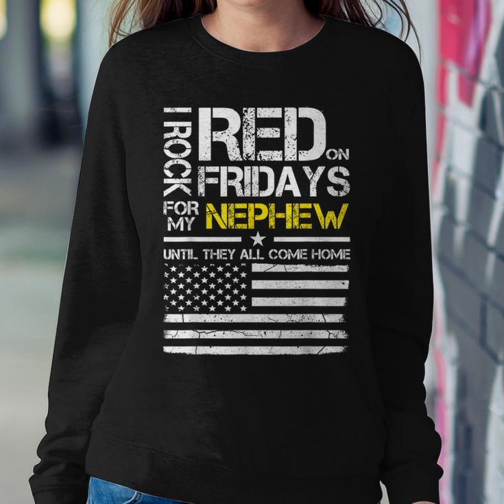 Red Friday Military Aunt Uncle Wear Red For My Nephew Women Sweatshirt Unique Gifts