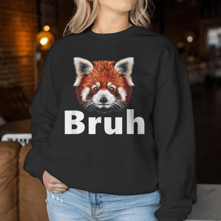 Red Panda Bruh Women Sweatshirt Unique Gifts