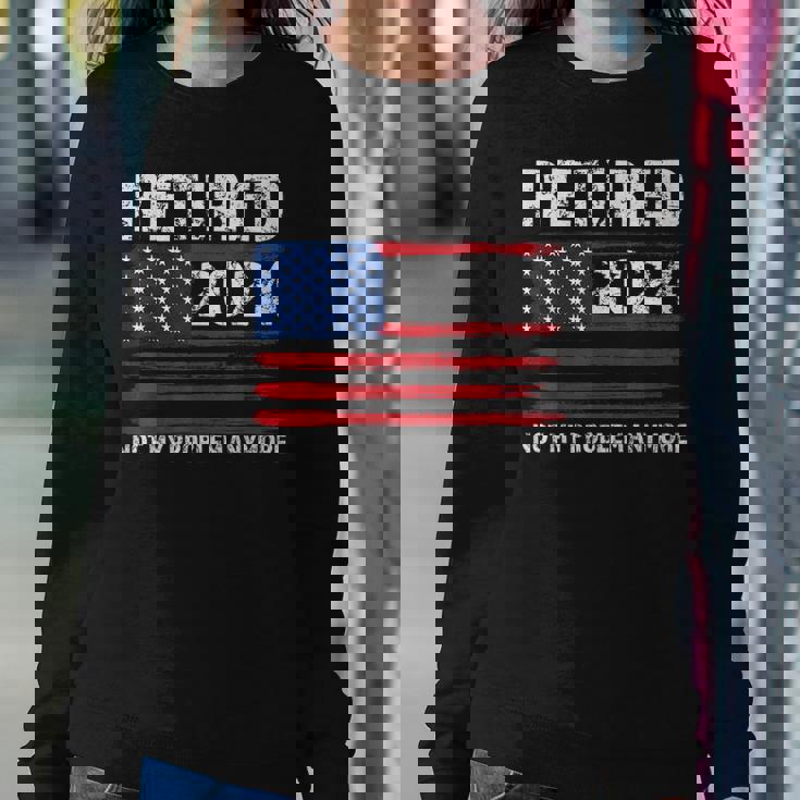 Retired 2024 Decoration Retirement Women Sweatshirt Unique Gifts