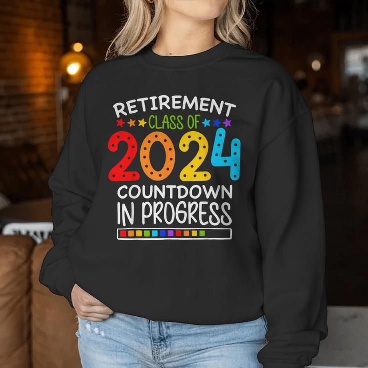 Retirement Class Of 2024 Teacher Countdown Loading Teacher Women Sweatshirt Unique Gifts