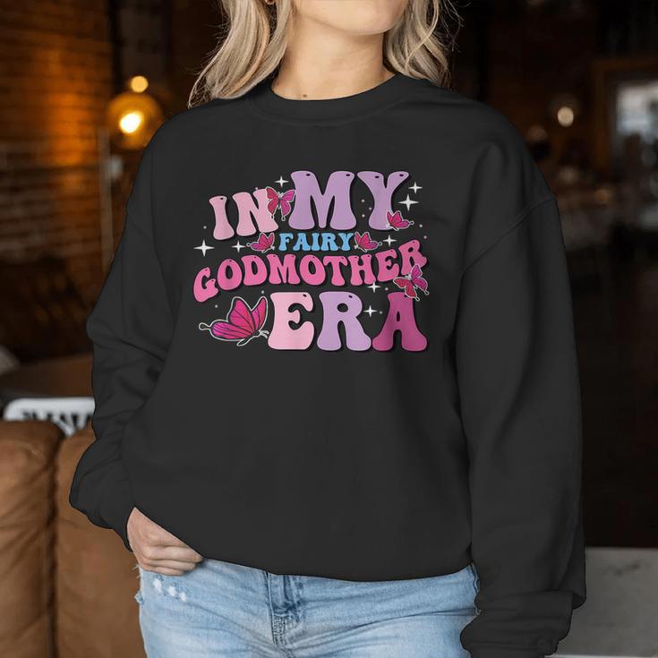 Retro Butterfly In My Fairy Godmother Era Best Godmother Women Sweatshirt Unique Gifts