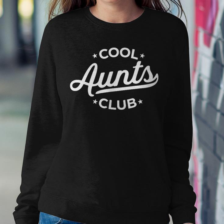 Retro Cool Aunts Club Best Auntie Ever Aunt Pocket Women Sweatshirt Funny Gifts
