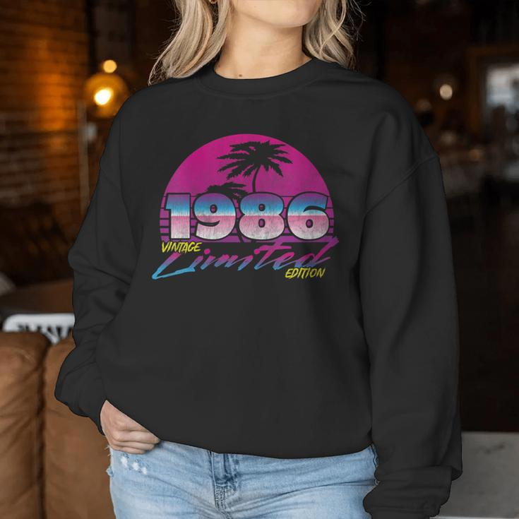 Retro Sunset 1986 Limited Edition Vintage Women Sweatshirt Unique Gifts