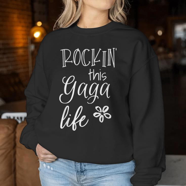 Rockin This Gaga Life Special Grandma Women Sweatshirt Personalized Gifts