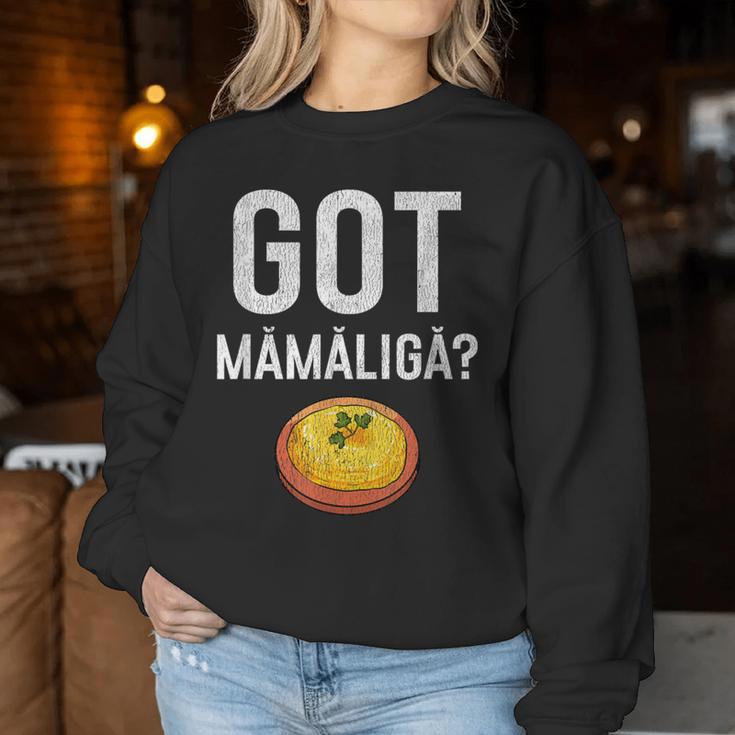 Romanian Got Mamaliga Romania Sweatshirt Frauen Lustige Geschenke