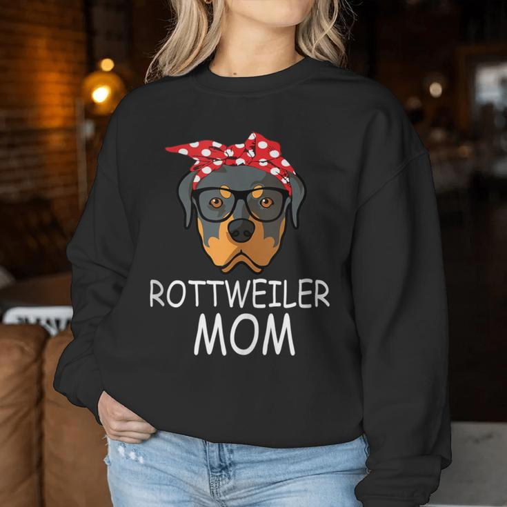 Rottweiler Dog Mom Sunglasses Bandana Women Sweatshirt Unique Gifts
