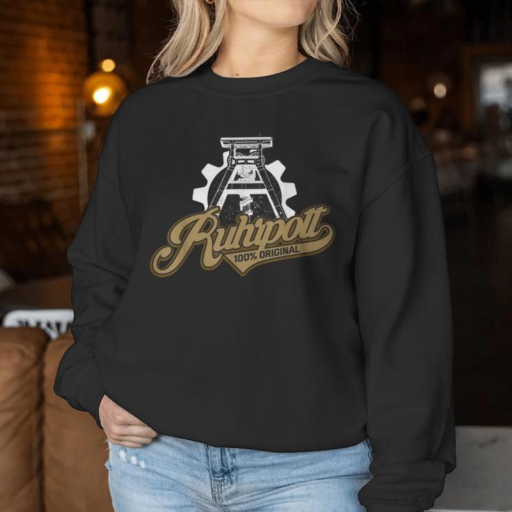 Ruhrpott Ruhrgebiet Zeche Mining Women's Pot Sweatshirt Frauen Lustige Geschenke