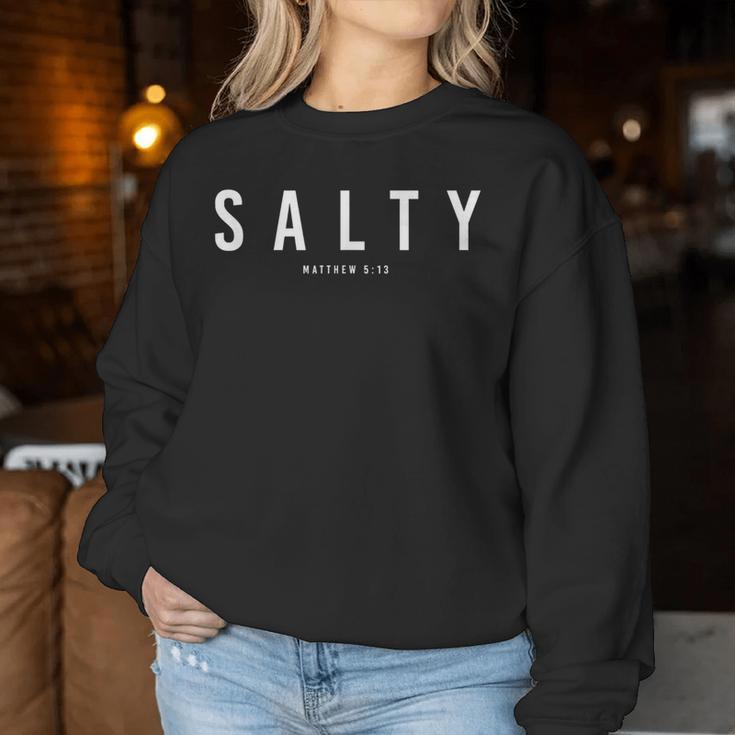 Salty Faith Religious Jesus Christian Women Women Sweatshirt Unique Gifts