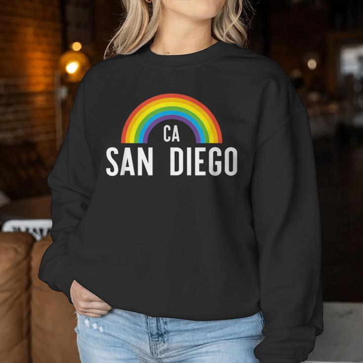 San Diego California Lgbt Gay Pride Rainbow Women Sweatshirt Unique Gifts