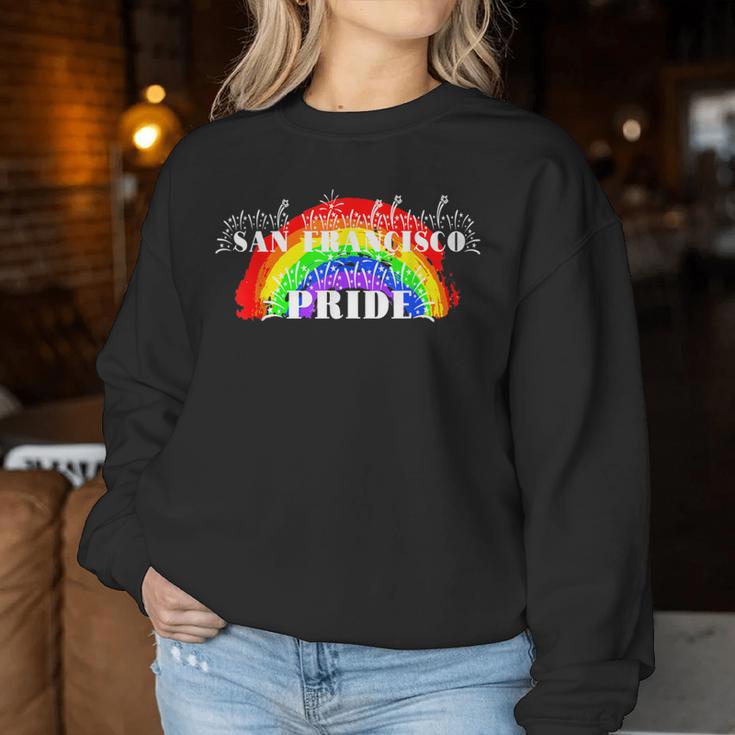 San Francisco Pride Rainbow For Gay Pride Women Sweatshirt Unique Gifts