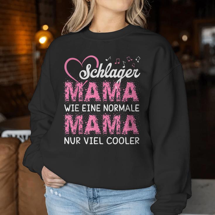 Schlager Mama Wie Eine Normale Mama Nuriel Cooler Costume Sweatshirt Frauen Lustige Geschenke