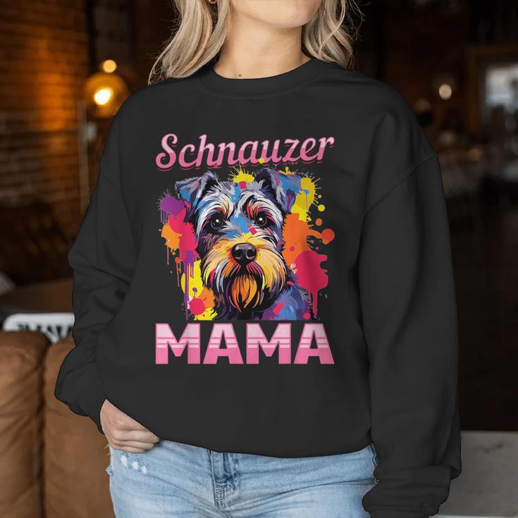 Schnauzer Dog Breed Pet Schnauzer Mama Sweatshirt Frauen Lustige Geschenke