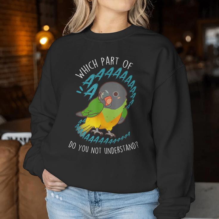 Senegal Parrot Aaaa Cute Pet Bird Mom Parrot Dad Women Sweatshirt Unique Gifts